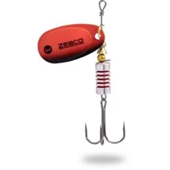 CUILLER TOURNANTE ZEBCO TROPHY Z-SWIRL BLACK / RED