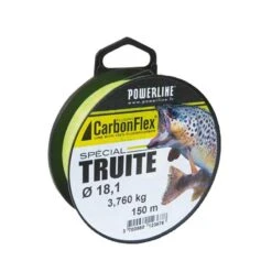 FLUOROCARBONE POWERLINE CARBONFLEX TRUITE TOC - VERT-BLANC - 150M
