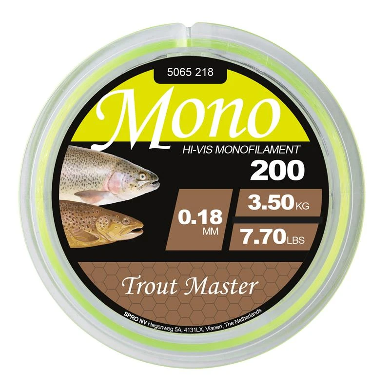 NYLON TROUT MASTER HI-VIS MONO - CHARTREUSE - 200M 4 NYLON TROUT MASTER HI-VIS MONO - CHARTREUSE - 200M – Image 2