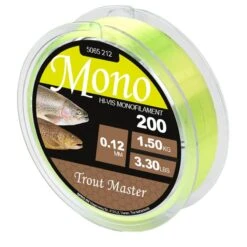 NYLON TROUT MASTER HI-VIS MONO - CHARTREUSE - 200M