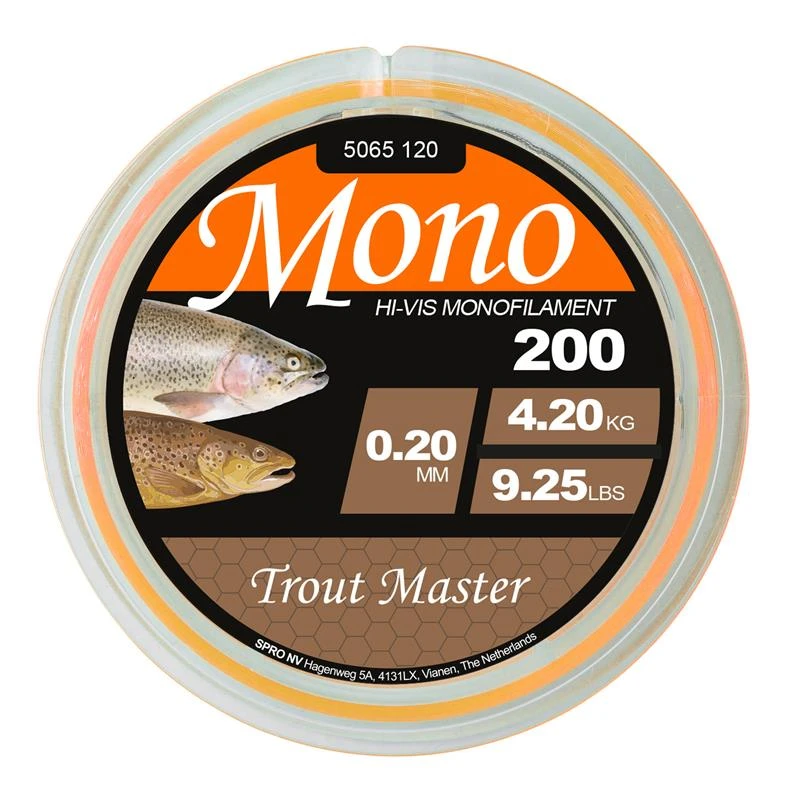NYLON TROUT MASTER HI-VIS MONO - ORANGE - 200M 4 NYLON TROUT MASTER HI-VIS MONO - ORANGE - 200M – Image 2