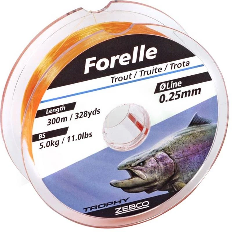 NYLON ZEBCO TROPHY FORELLE - 300M 3 NYLON ZEBCO TROPHY FORELLE - 300M